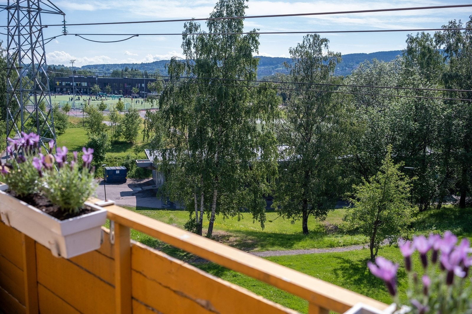 Utsikt fra balkongen. Galleribilde