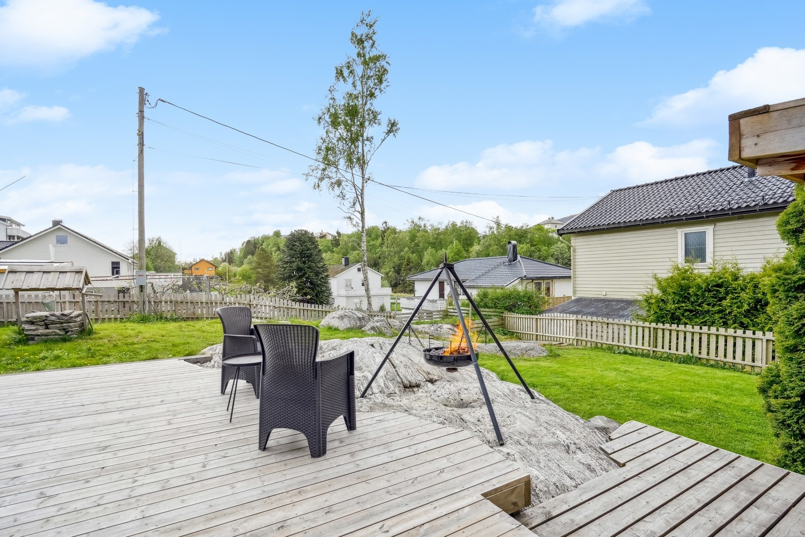 Grillfesten kan avholdes med god samvittighet på terrassen. Galleribilde