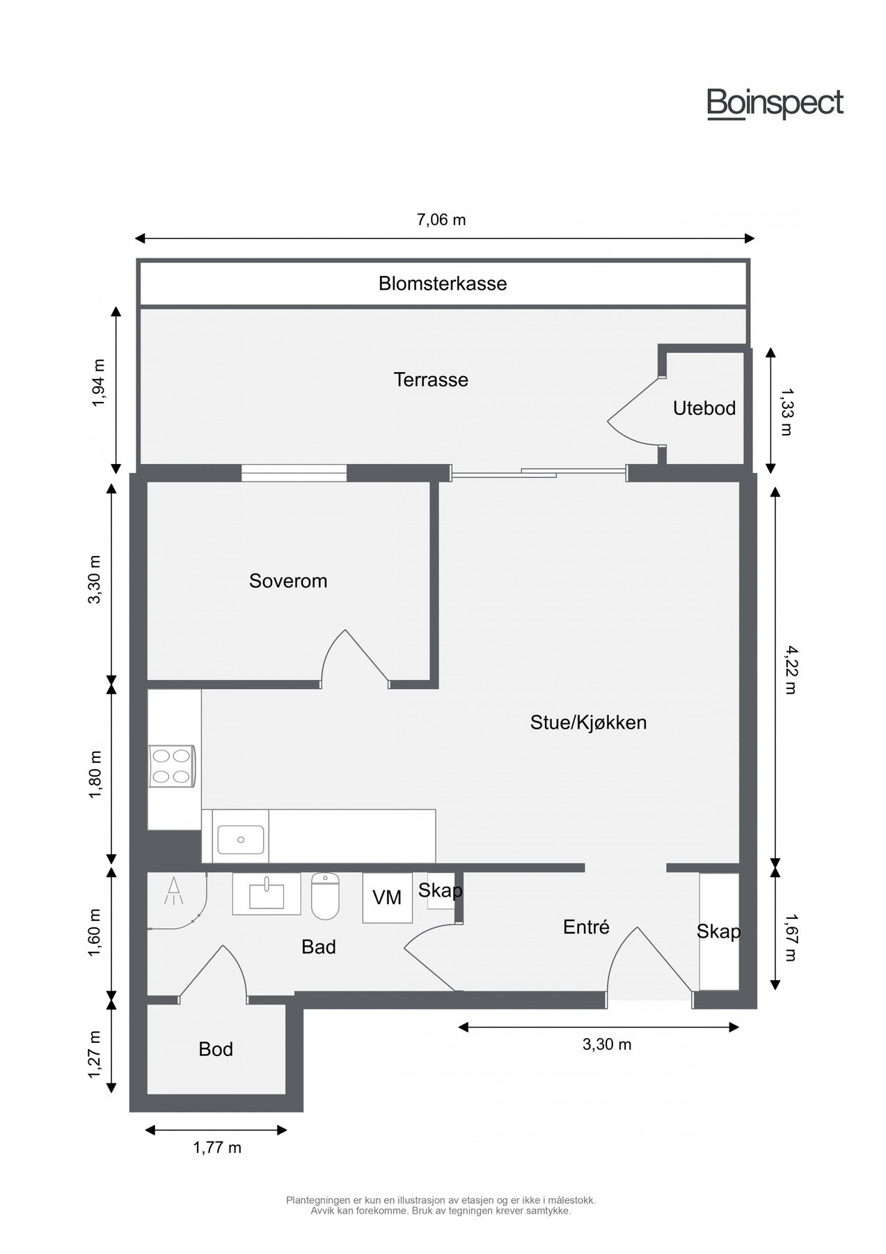 Plantegning Starveien 18A, 4.etg Galleribilde