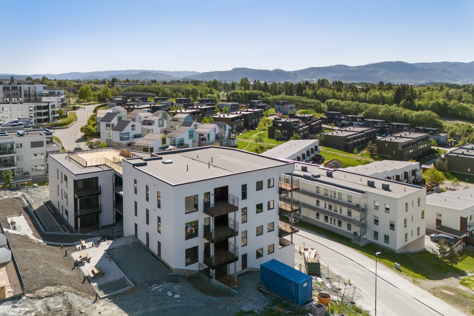 Det opparbeides felles uteområder på sameiets tomt. Galleribilde