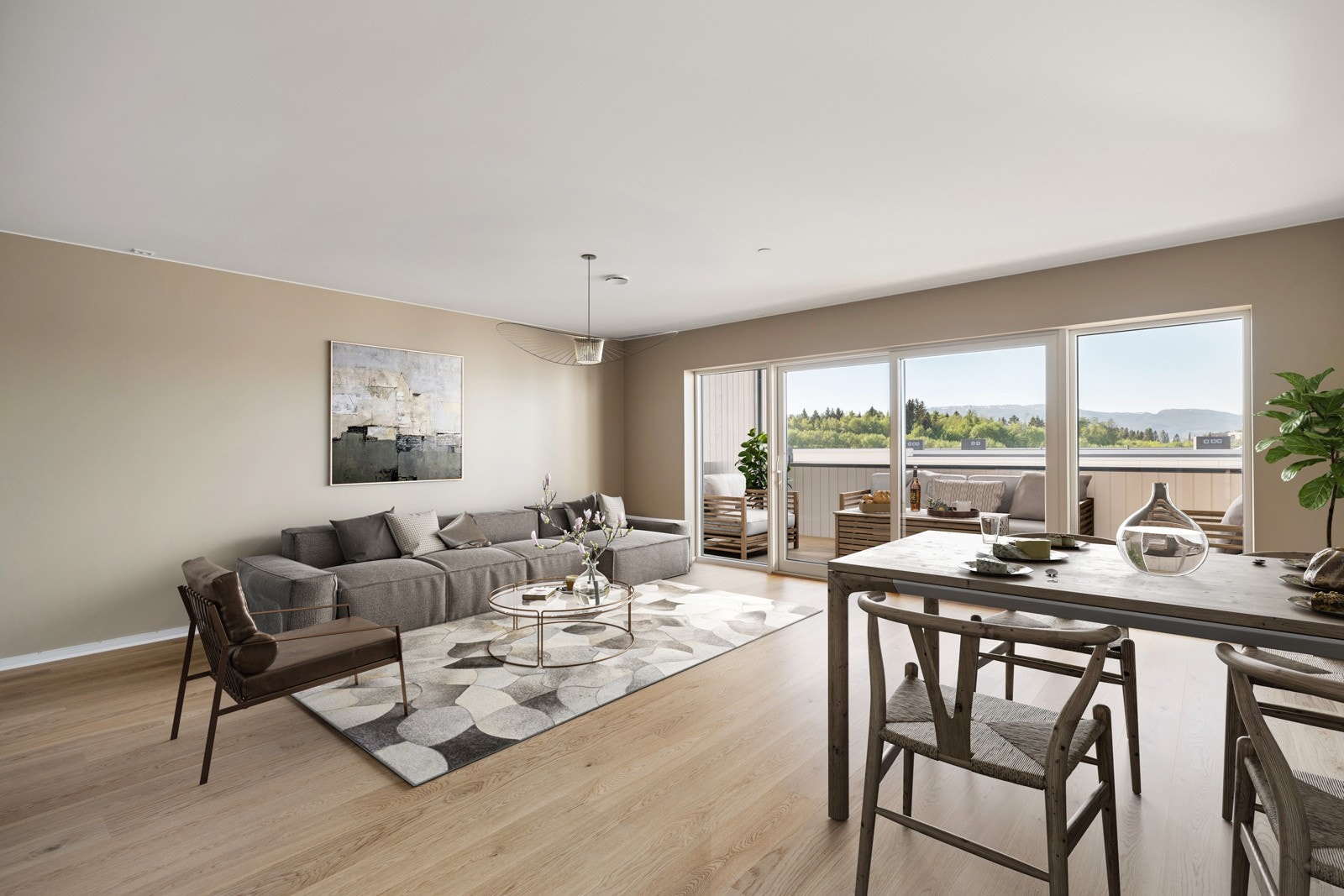 Velkommen til Andersbakkan 83 og denne nyoppførte og innflyttingsklare 2-roms selveierleiligheten. Galleribilde