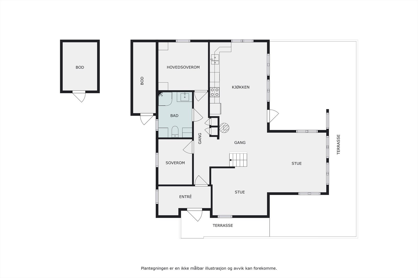 Plantegning Galleribilde