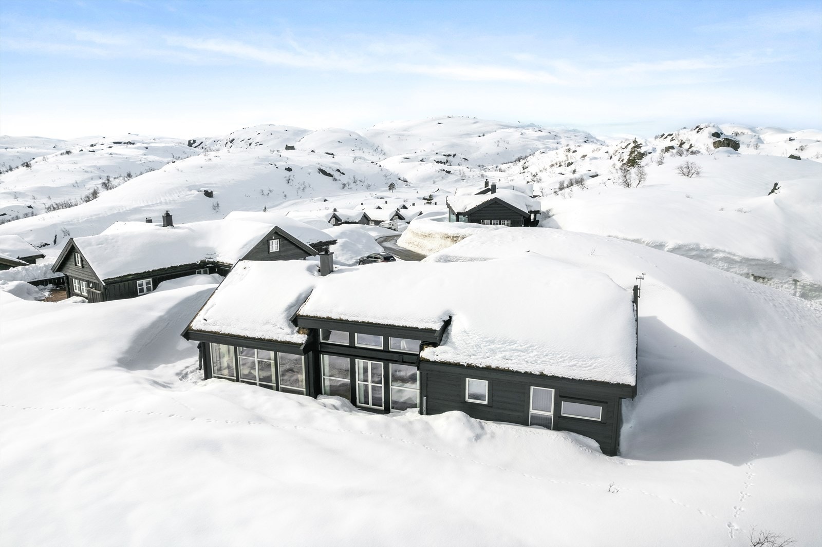 Ljosland er et skikkelig snøparadis - herfra tar du på deg skiene og går rett ut i løypene Galleribilde