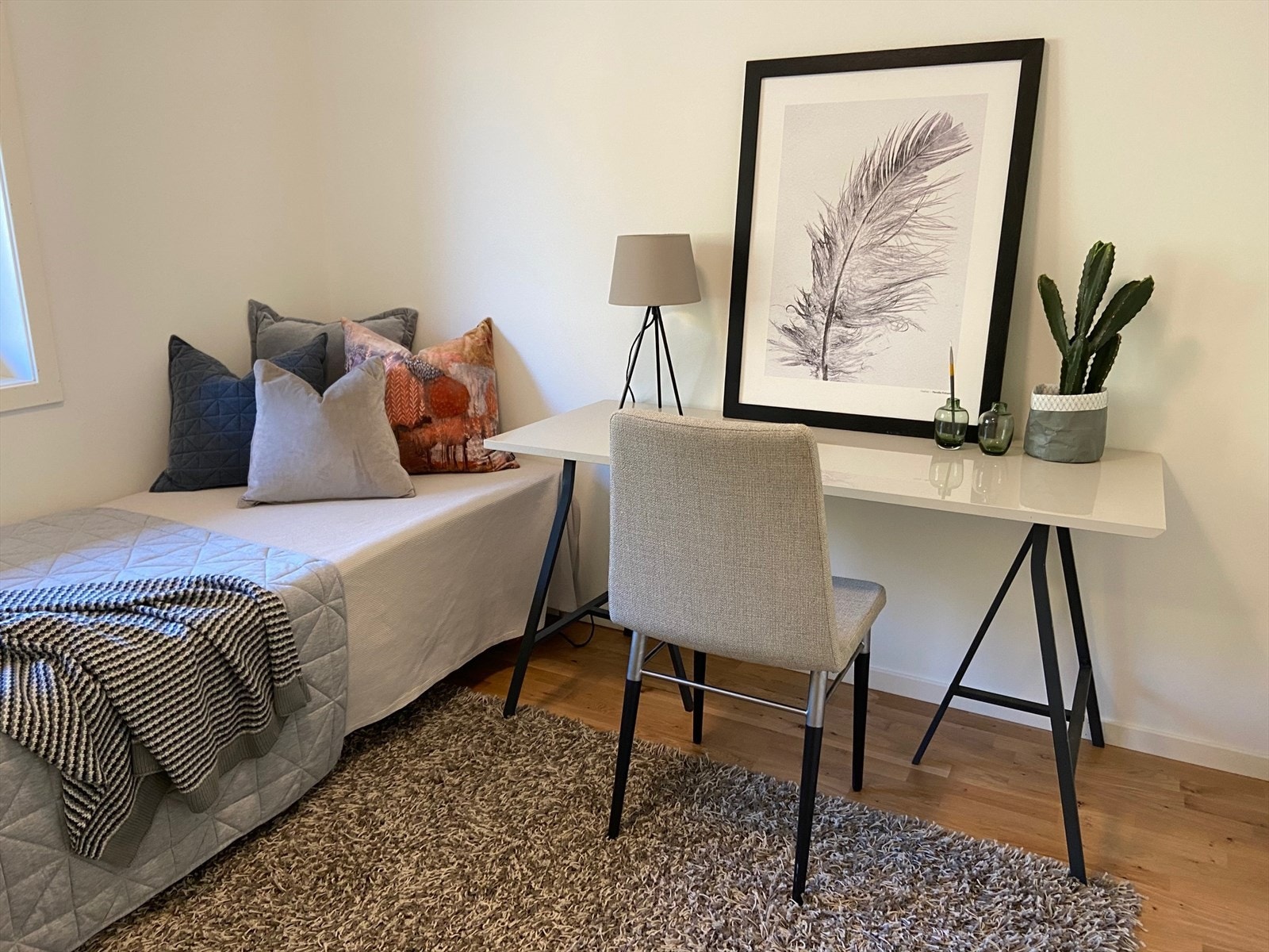 Illustrasjon fra det et av soverommene Galleribilde