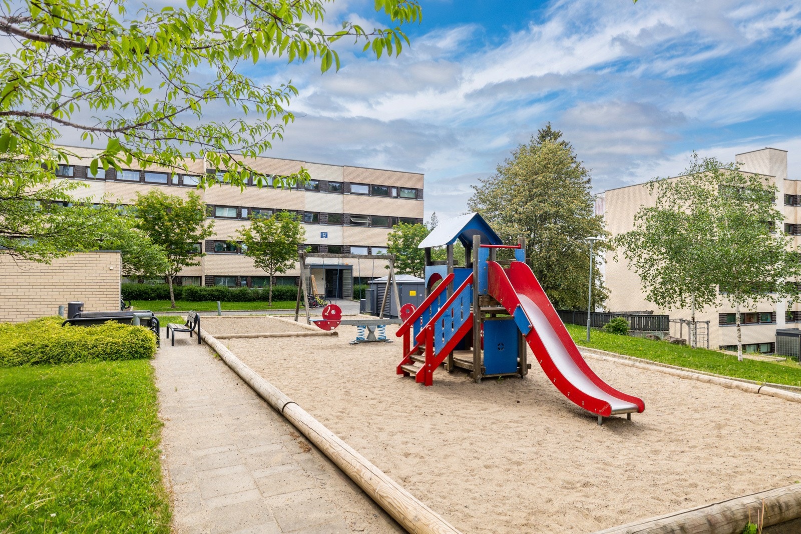 Området er tilpasset de minste for lek og morro Galleribilde