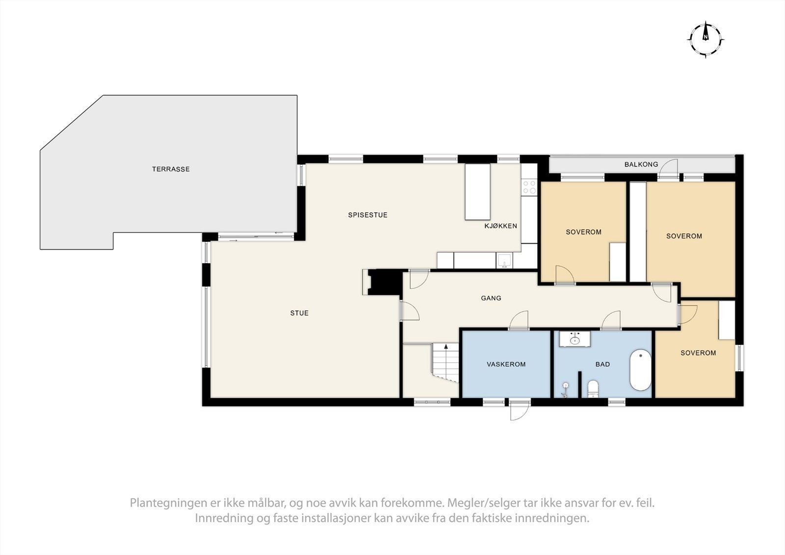 Plantegning hovedetasje Galleribilde