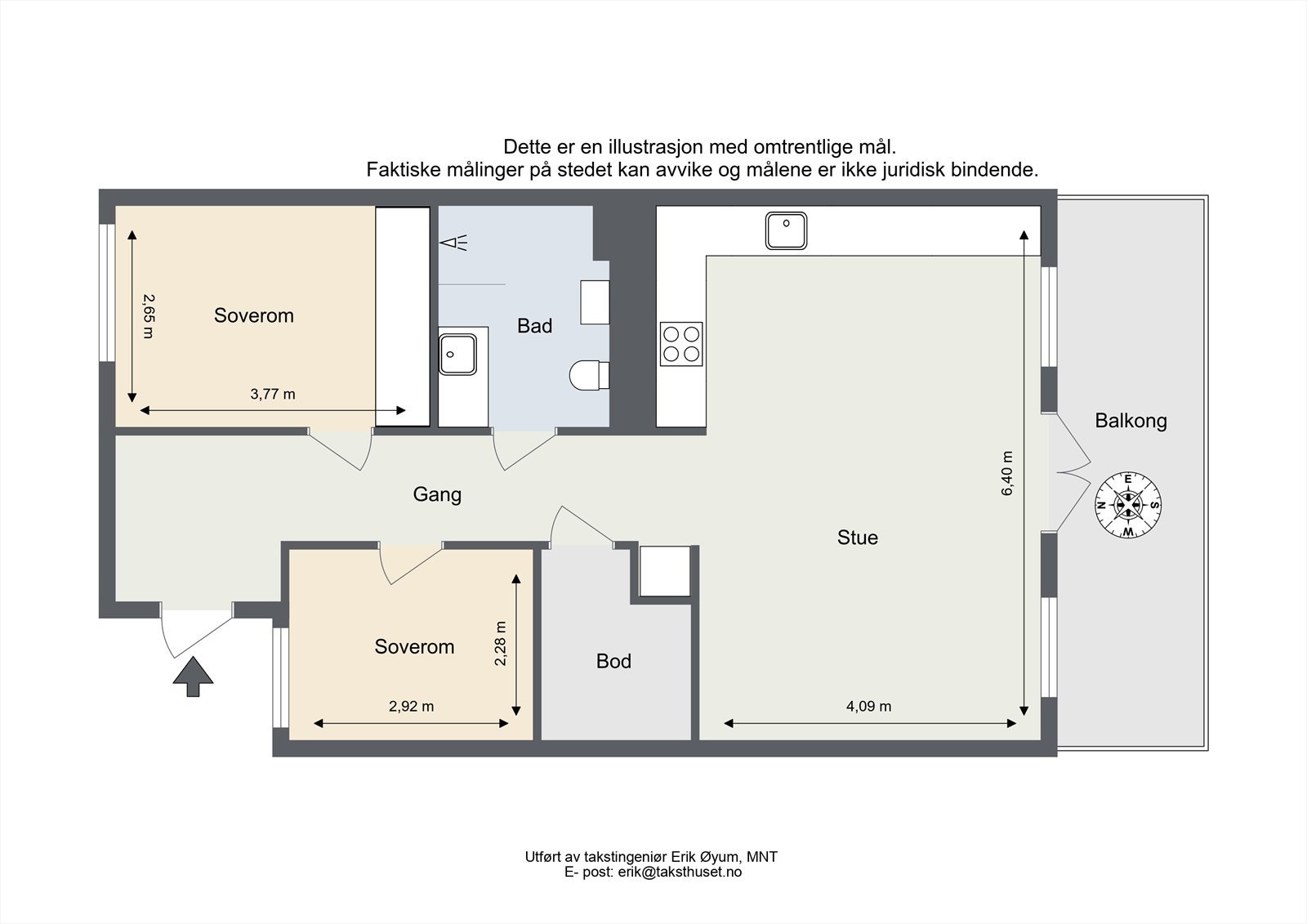 Plantegning Galleribilde