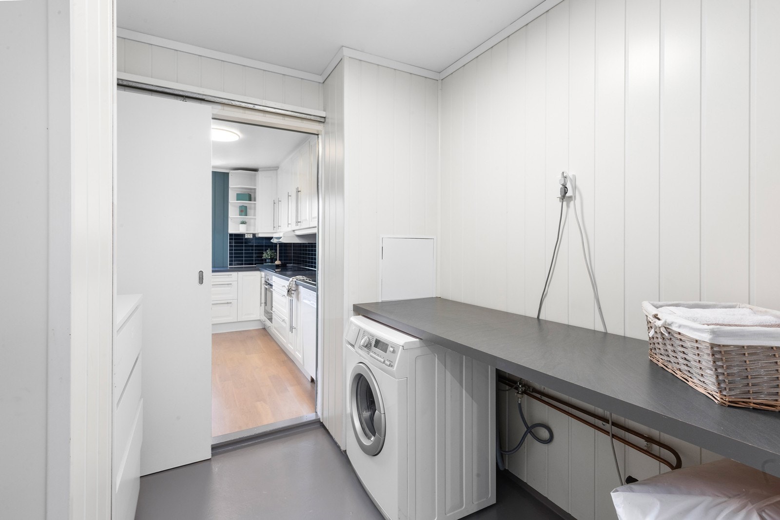 Praktisk eget vaskerom Galleribilde