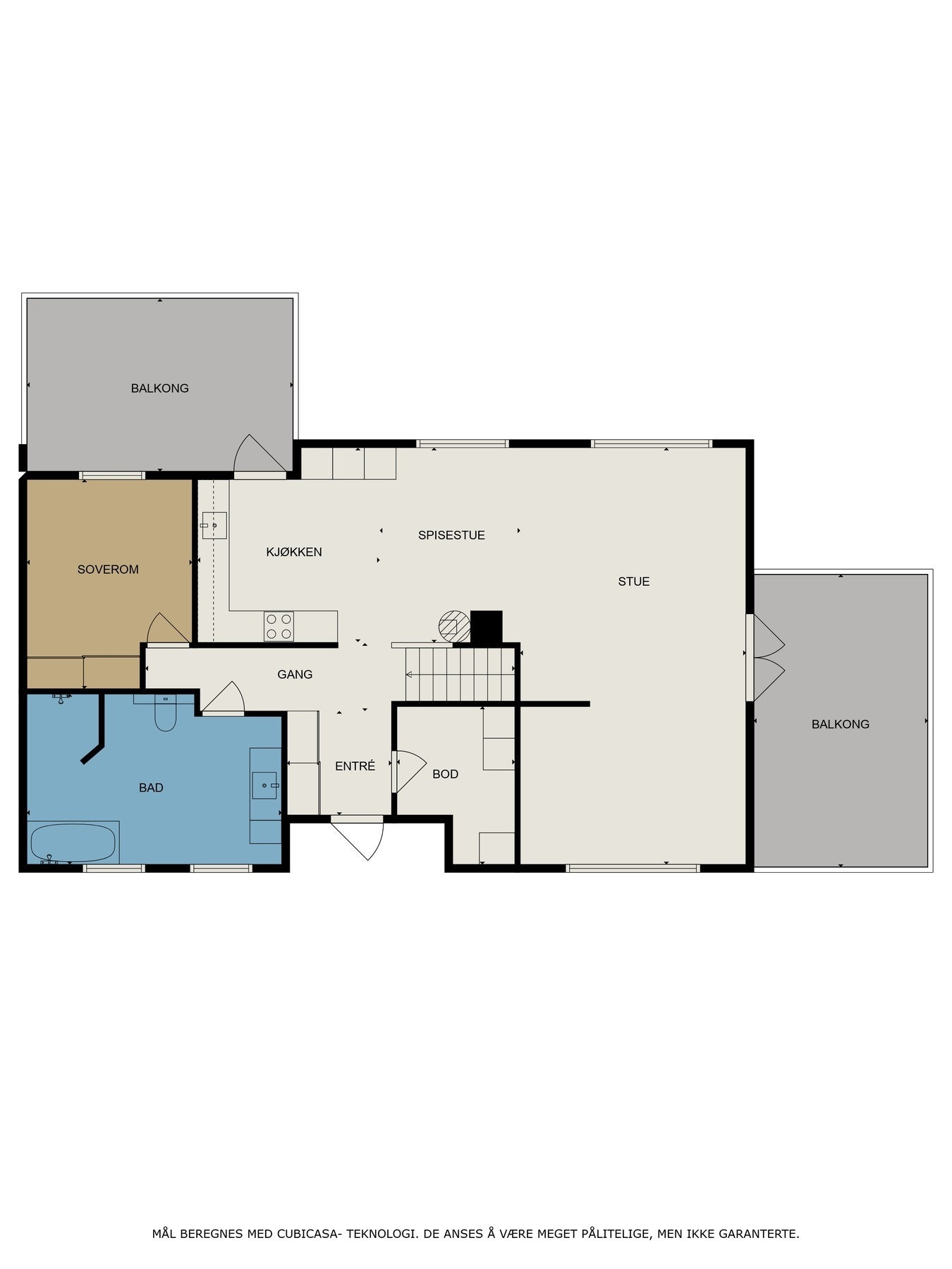 Plantegning 1.etasje Galleribilde