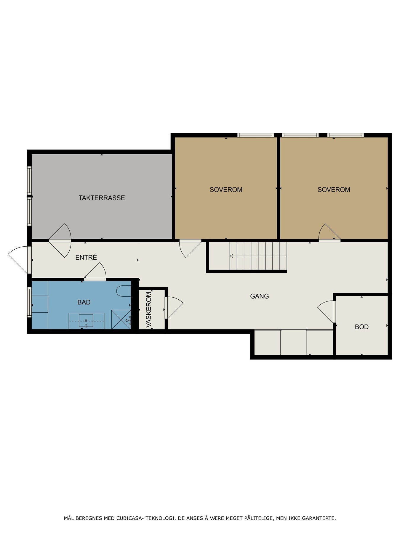 Plantegning underetasjen Galleribilde