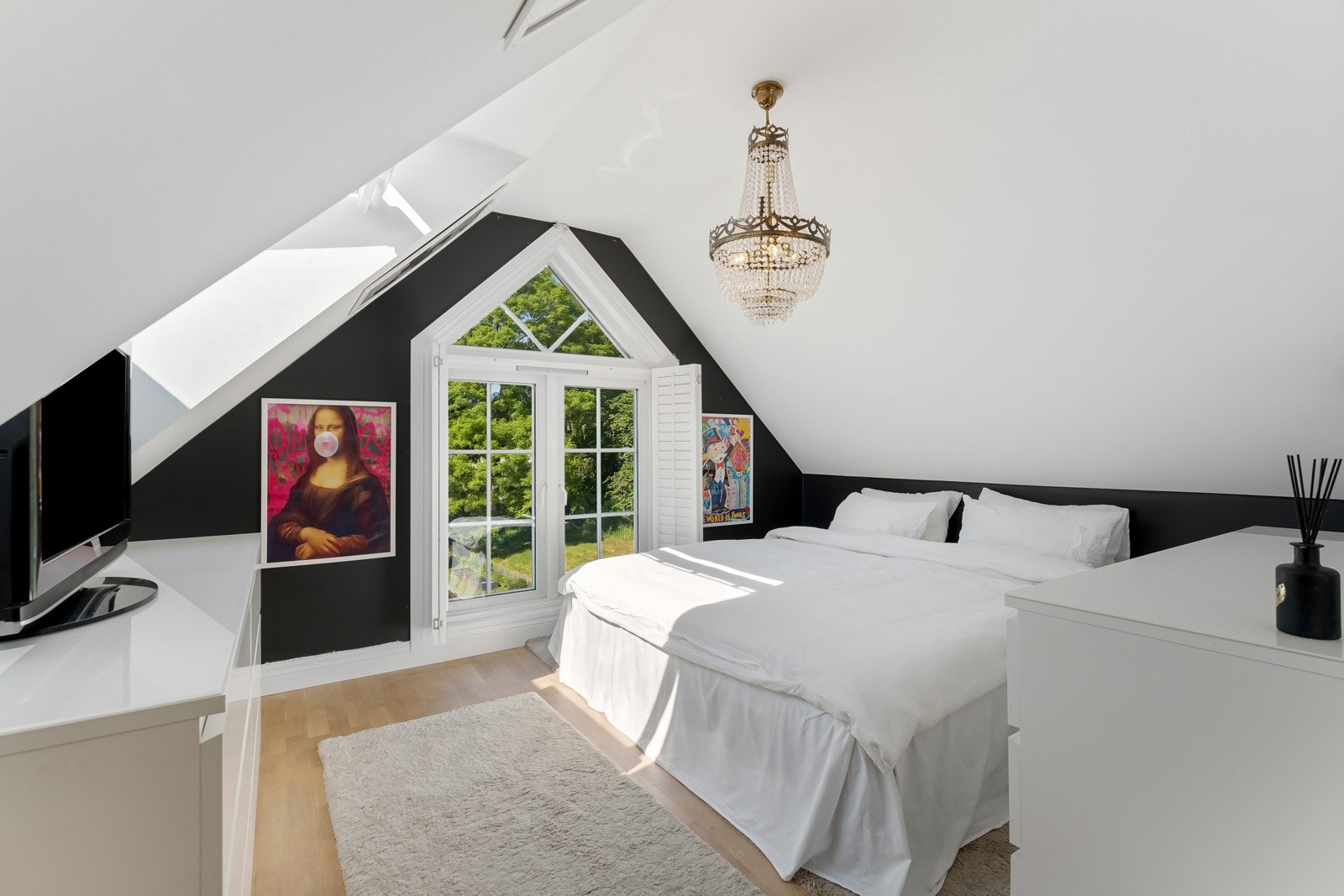 Sovealkove loftstue Galleribilde