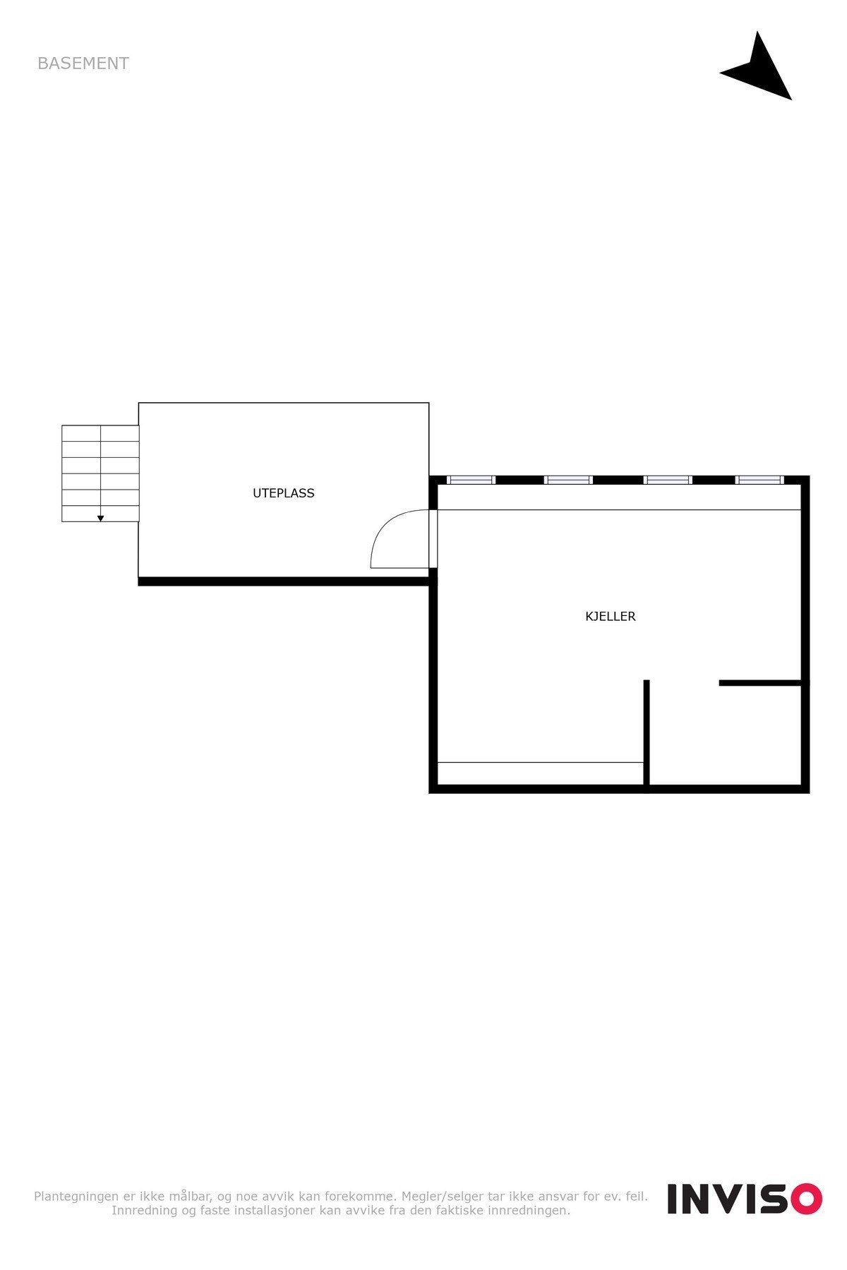 Planskisse kjeller. Galleribilde