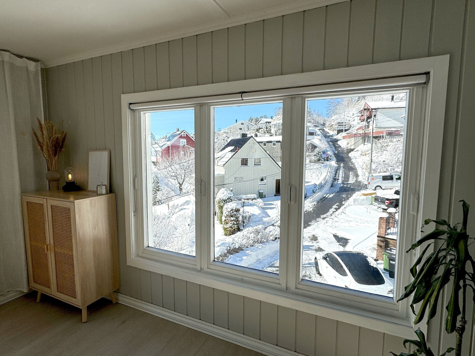 God utsikt fra stuevinduet. Galleribilde