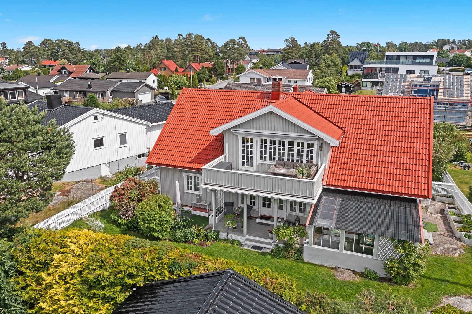 Boligen sett ovenfra. Galleribilde