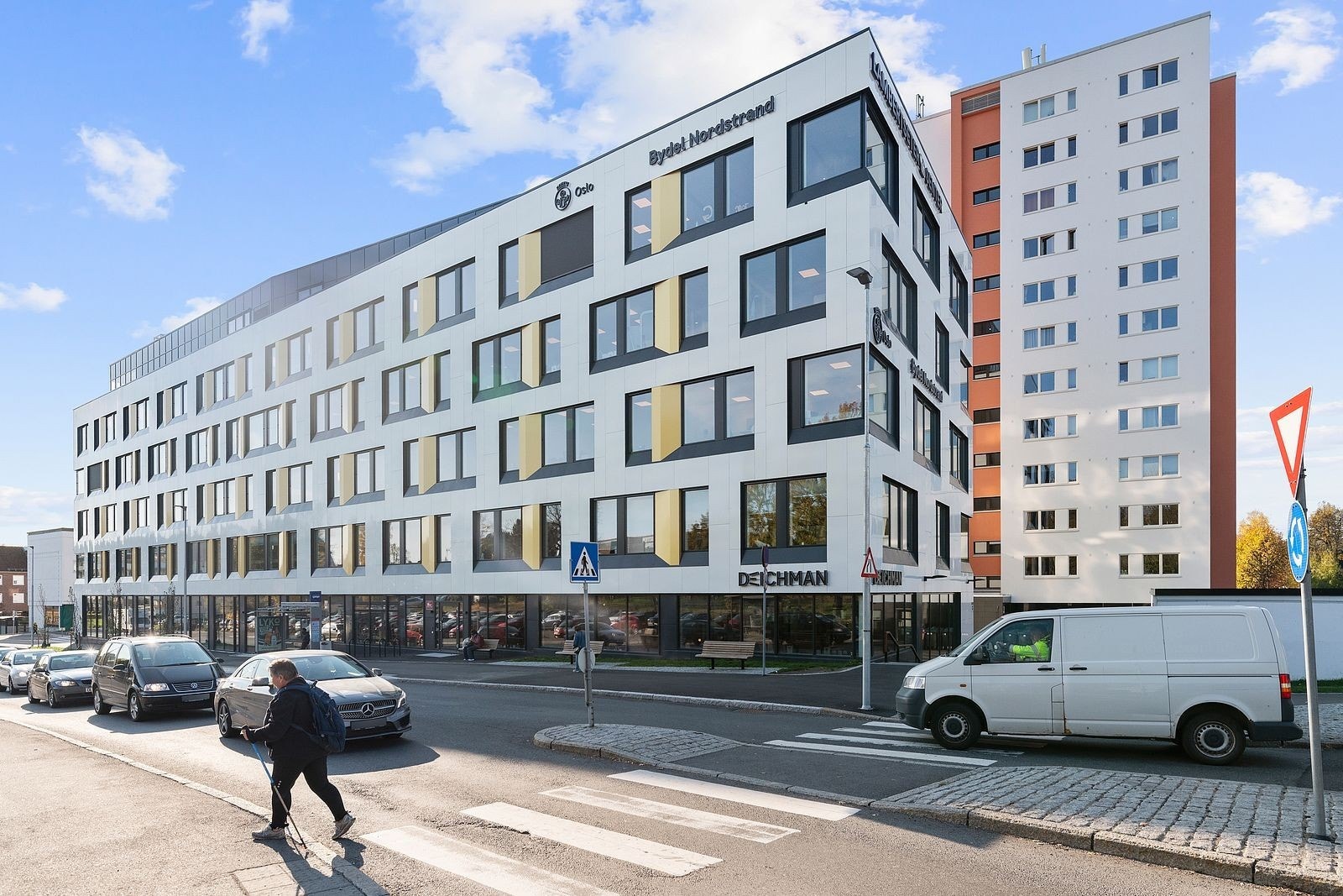 Område rundt Lambertseter - Deichman bibliotek. Galleribilde