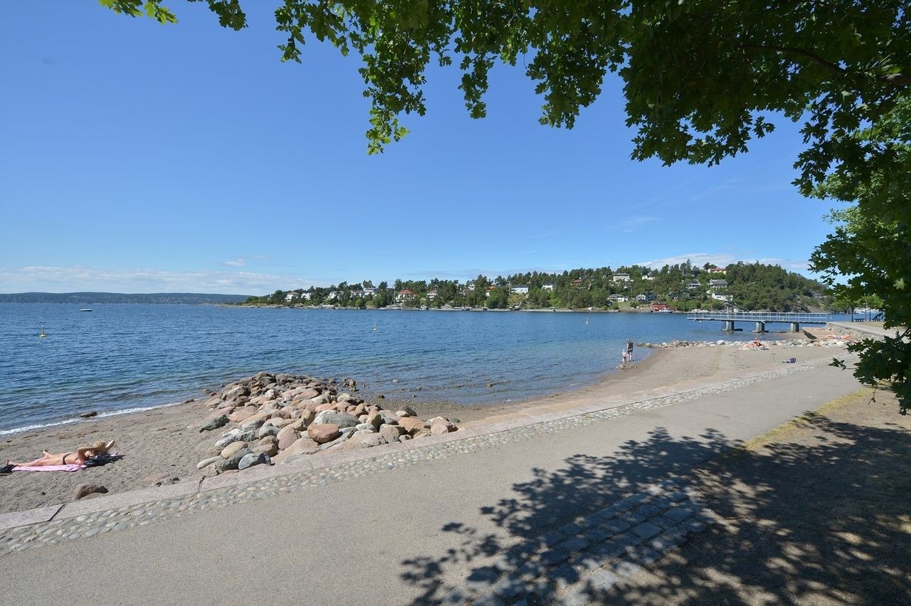 Flotte bademuligheter på Nordstrand bad en kort kjøretur unna. Galleribilde