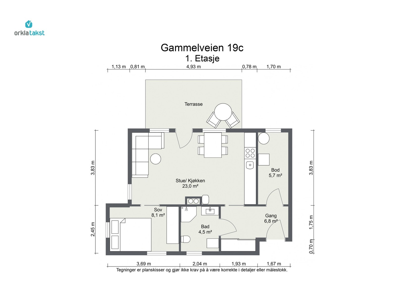 Planskisse Galleribilde