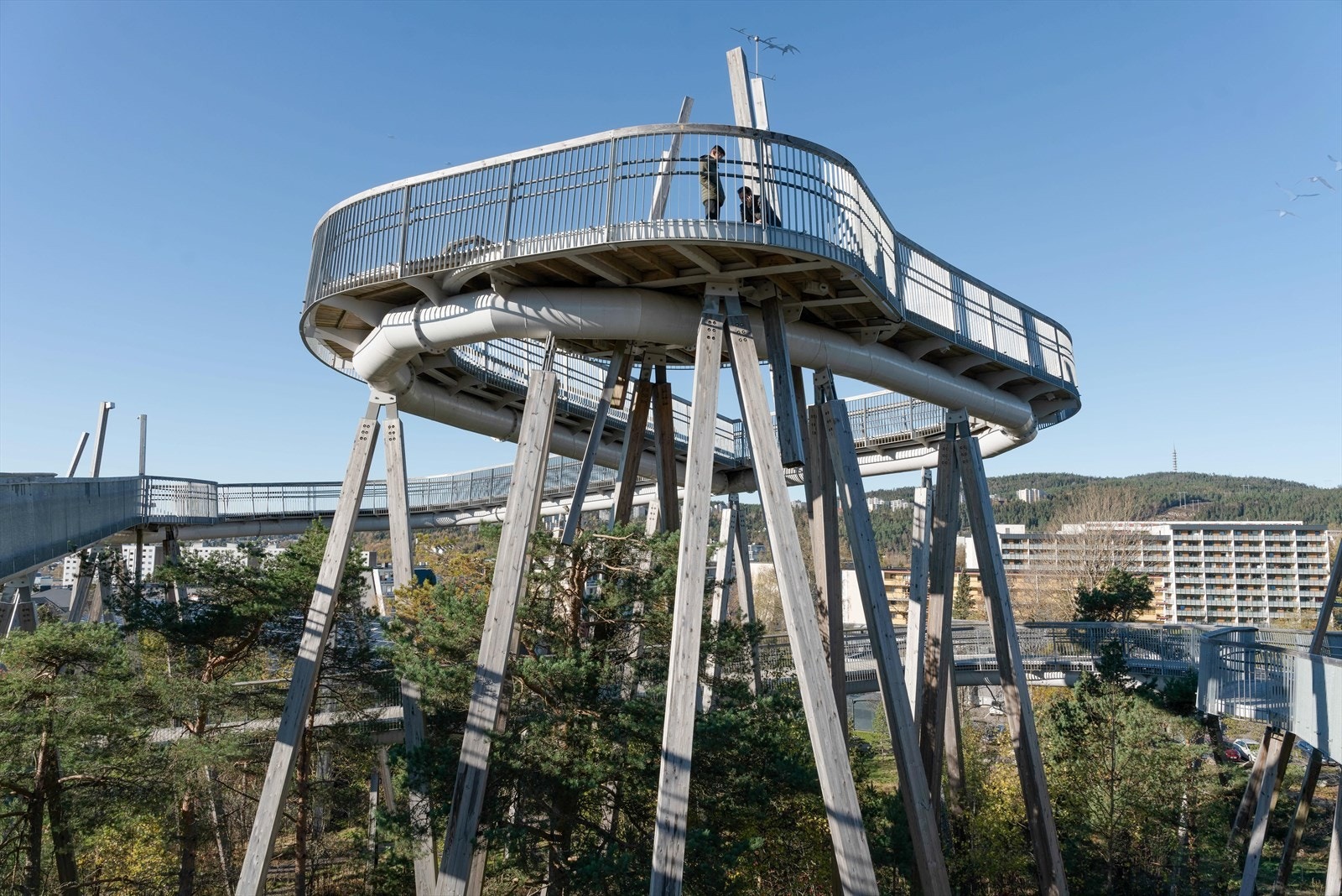 Fra Stovnertårnet er det utsikt over hele Oslo. Galleribilde