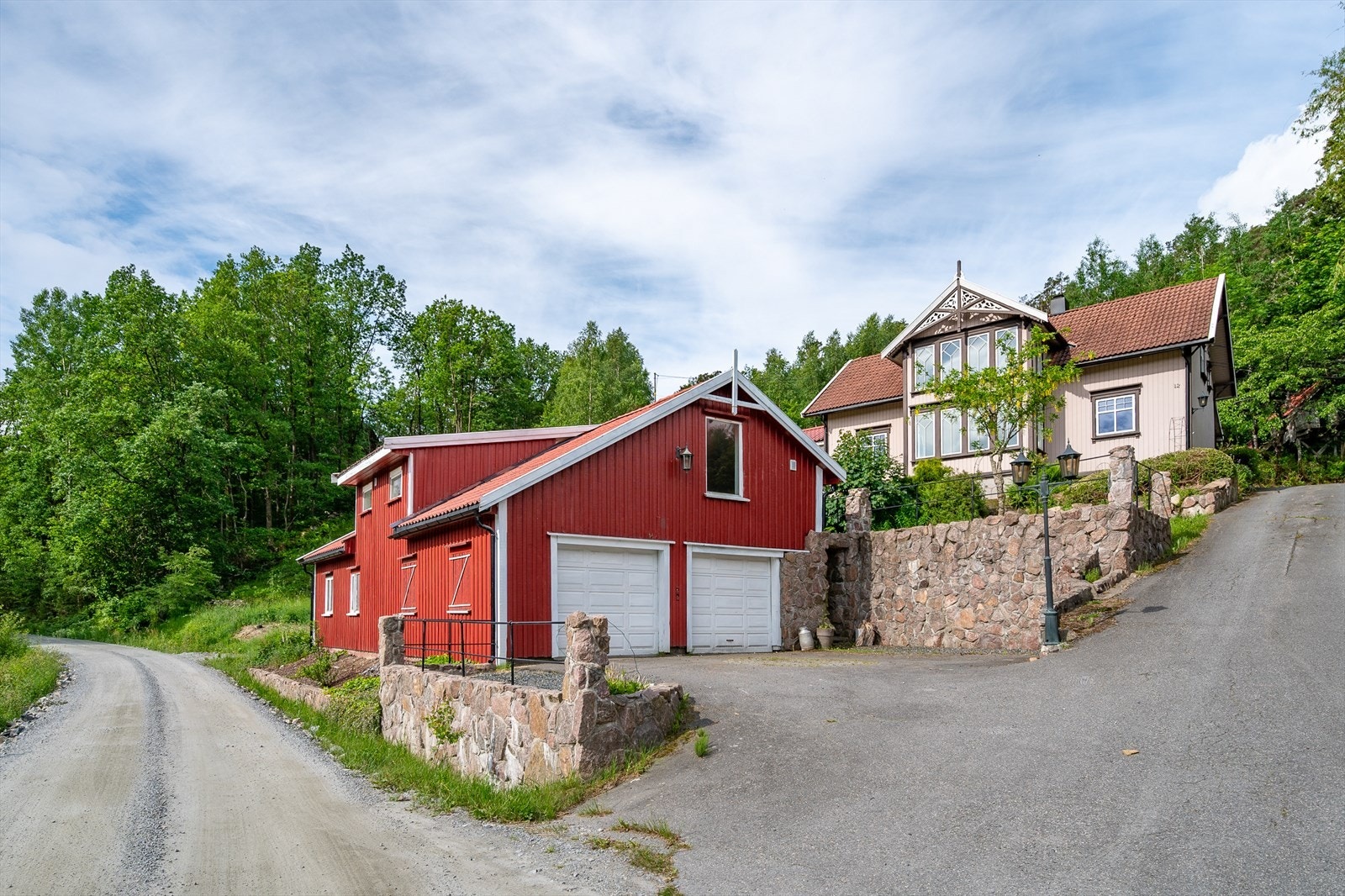 Garasje/stall bygning med innredet loft Galleribilde