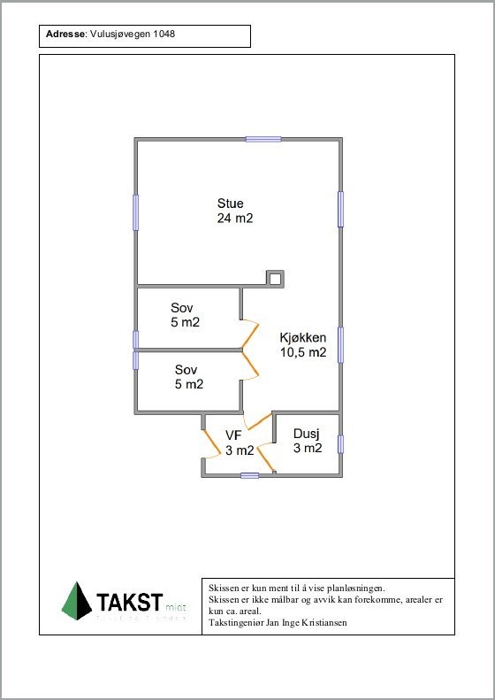 Planskisse Galleribilde