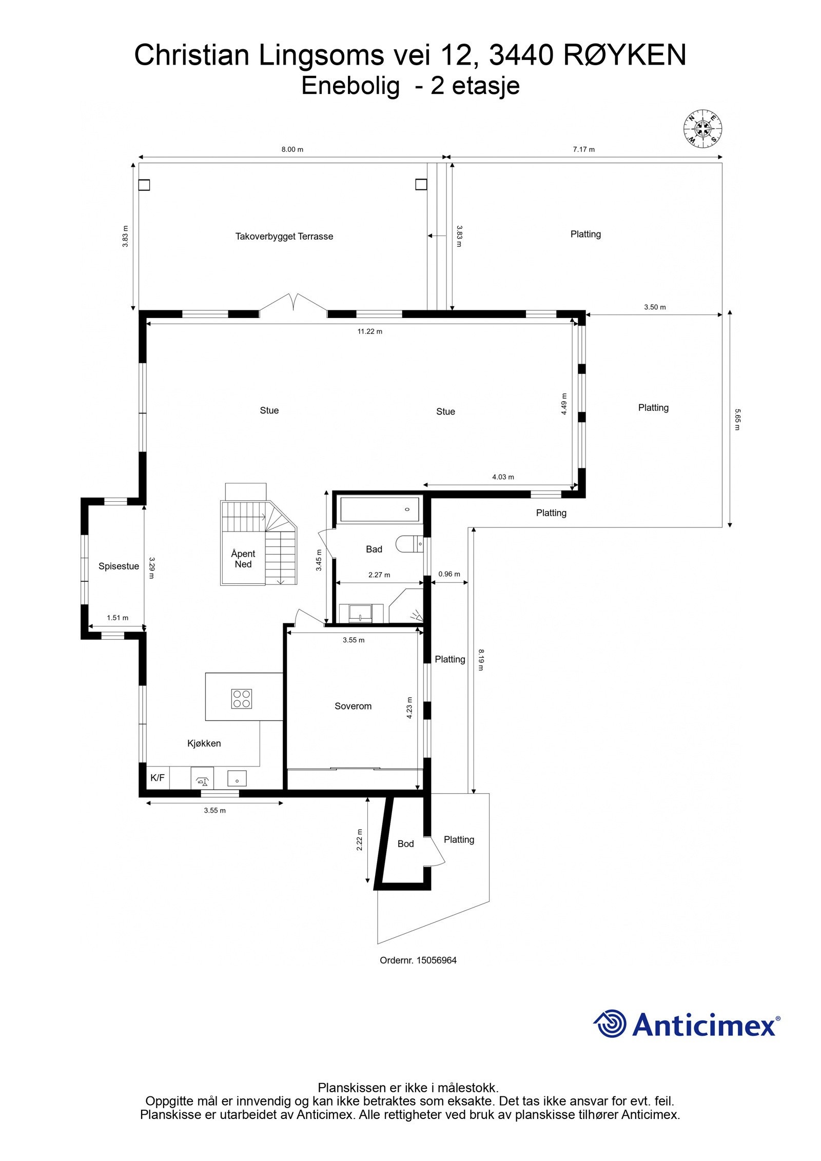 Planskisse 2. etasje Galleribilde