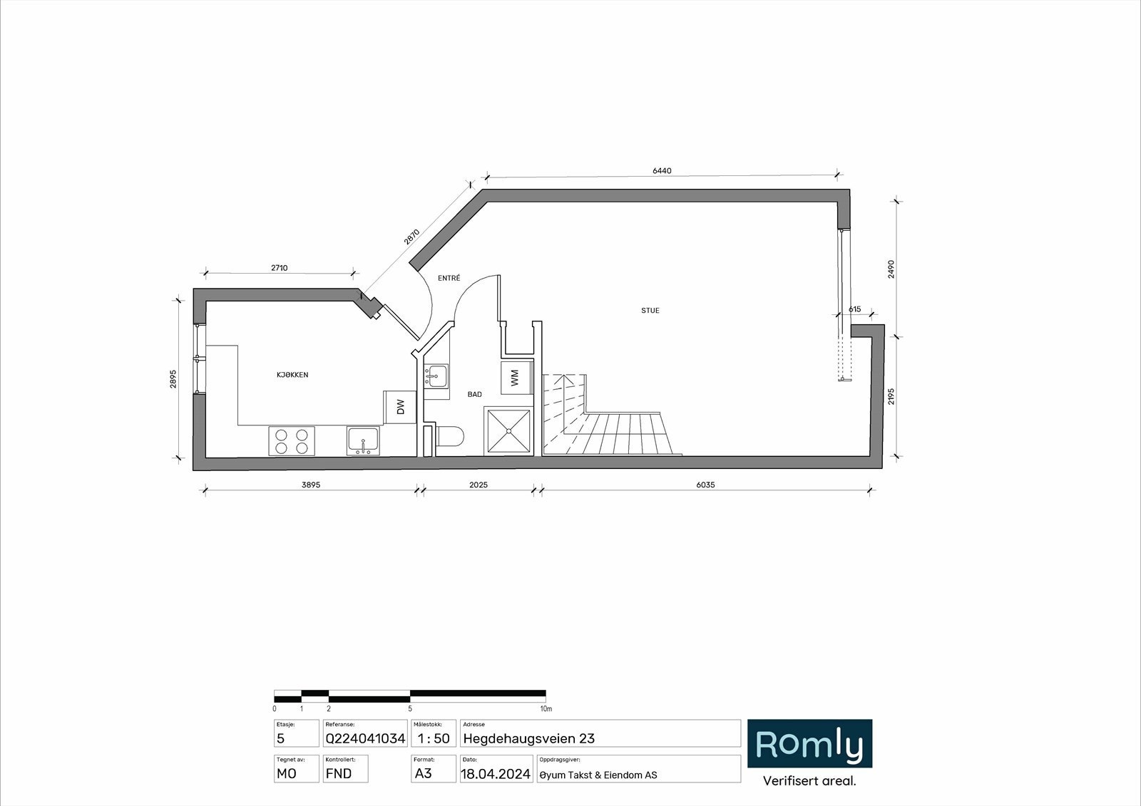 Plantegning 5.etasje Galleribilde