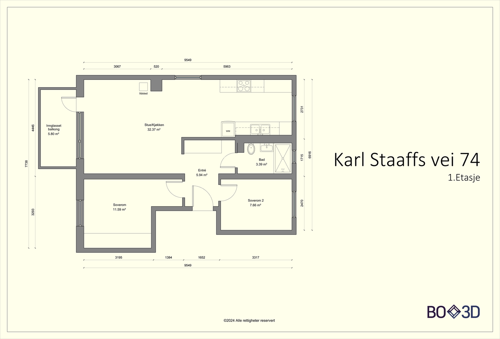 Plantegning. Galleribilde