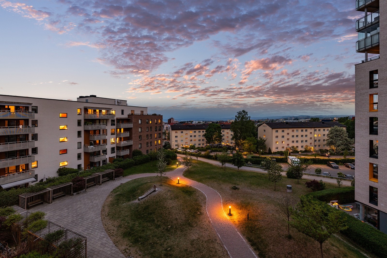 Her bor du skjermet for traftikk og støy. Galleribilde