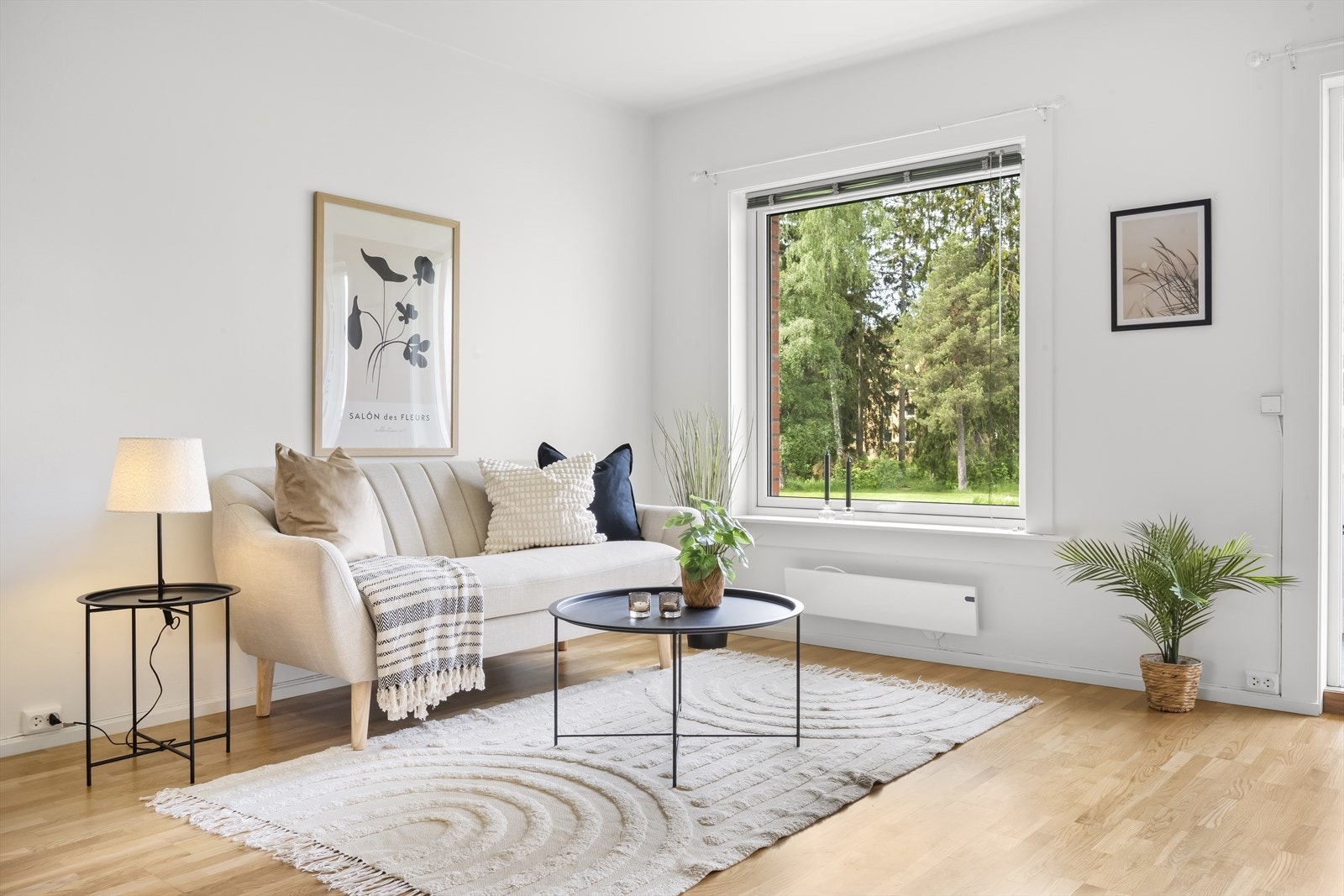 En fin leilighet med store vindusflater som slipper inn rikelig med dagslys. Galleribilde