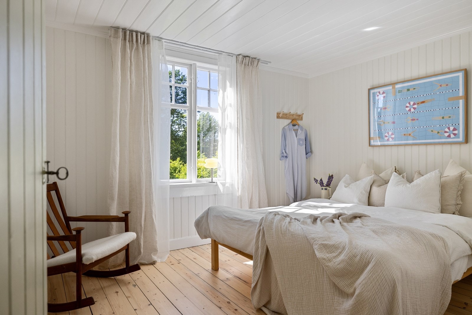 Annekset har enkel standard men er nyoppusset i form av slipte gulv og samtlige flater er nylig behandlet og malt. Galleribilde