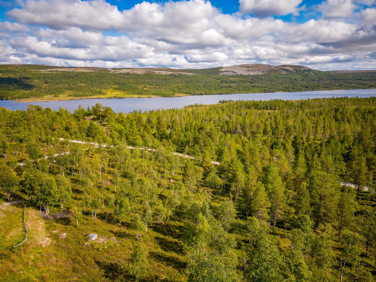 Det er bilvei helt frem til tomtegrensen. Galleribilde
