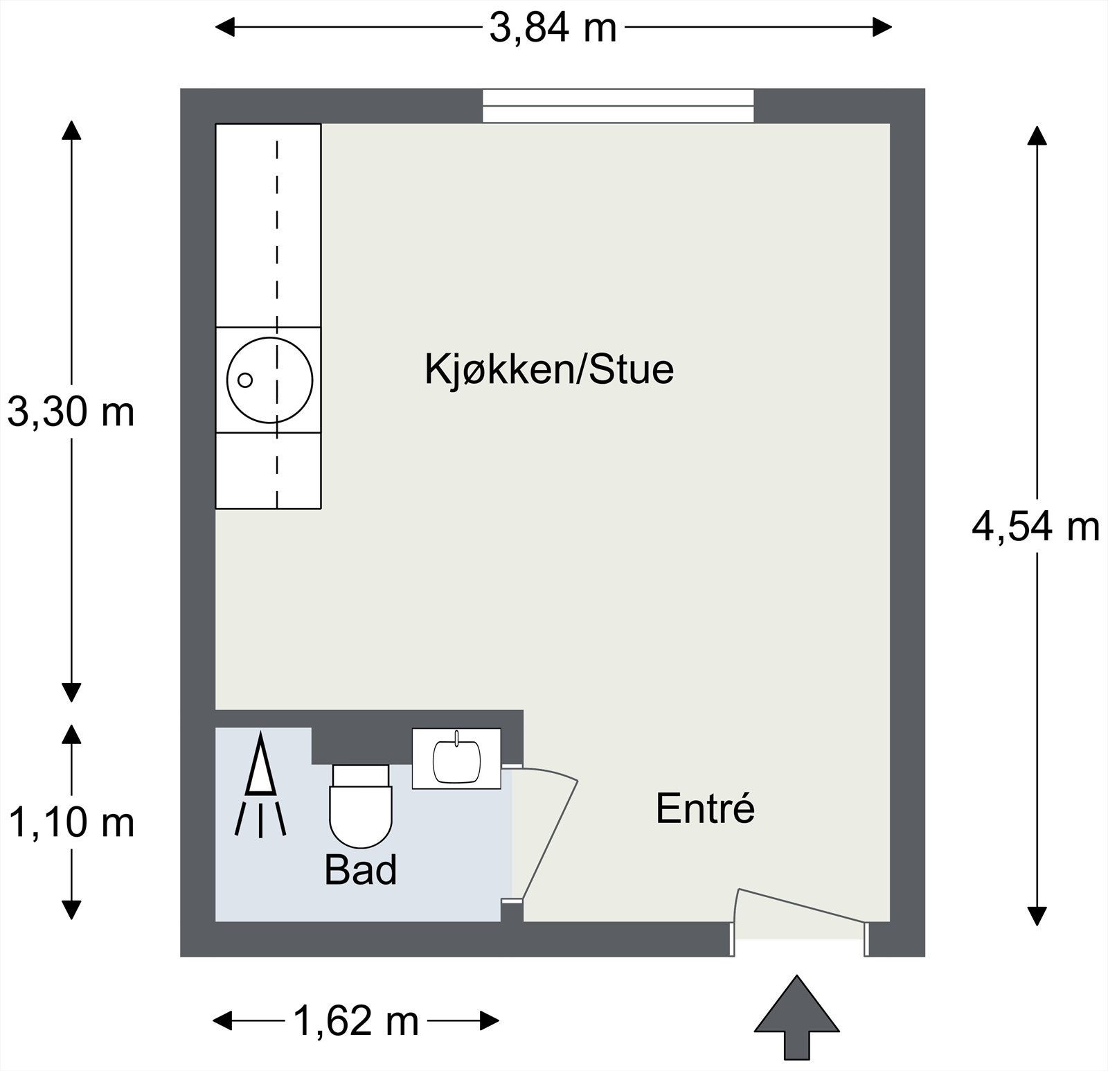 Plantegning til orientering. Galleribilde
