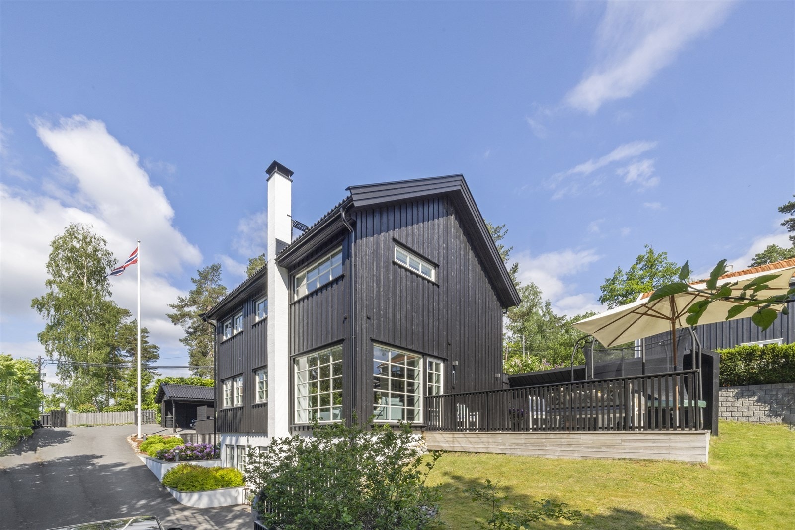 Moderne og hyggelig frittliggende enebolig, tegnet av arkitekt Wenche Meyer-Olsen Galleribilde