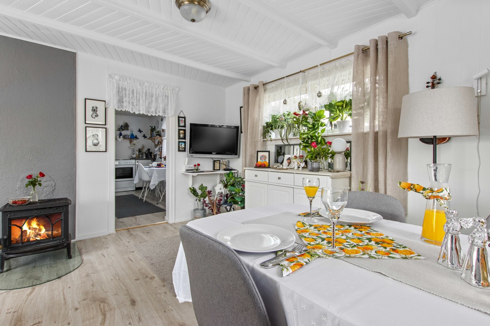 Peisovn som varmer godt på kalde kvelder Galleribilde