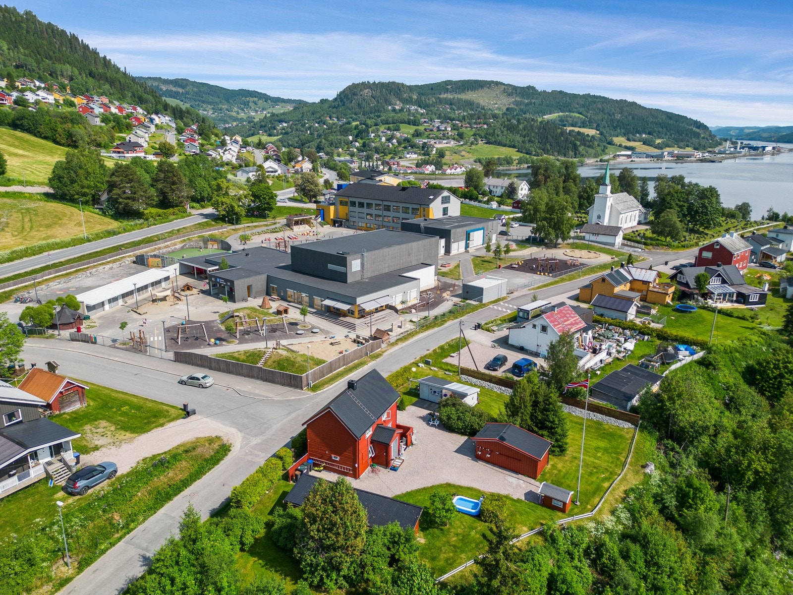 Dronefoto Galleribilde