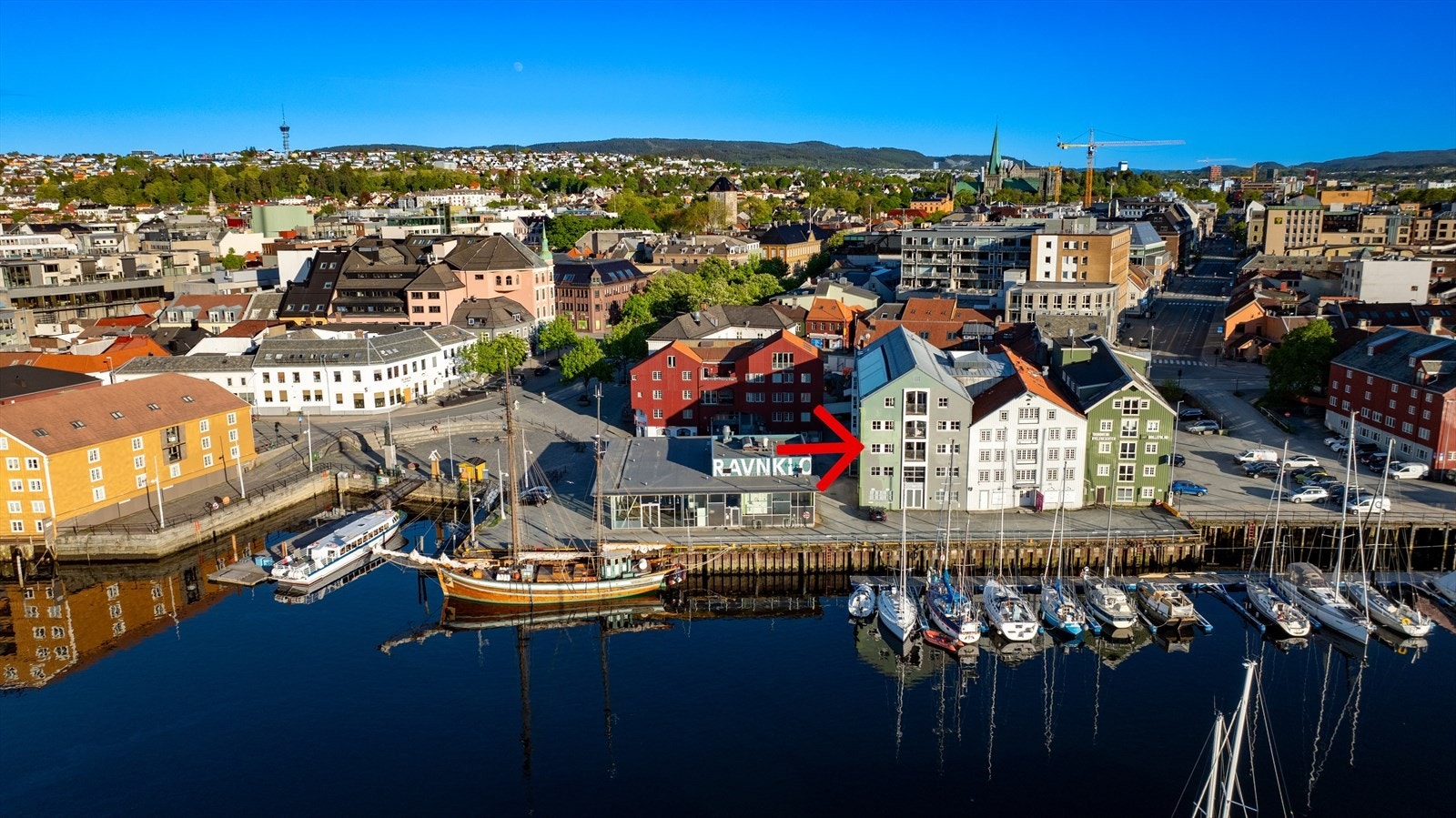 Super beliggenhet sentralt i Trondheim. Galleribilde