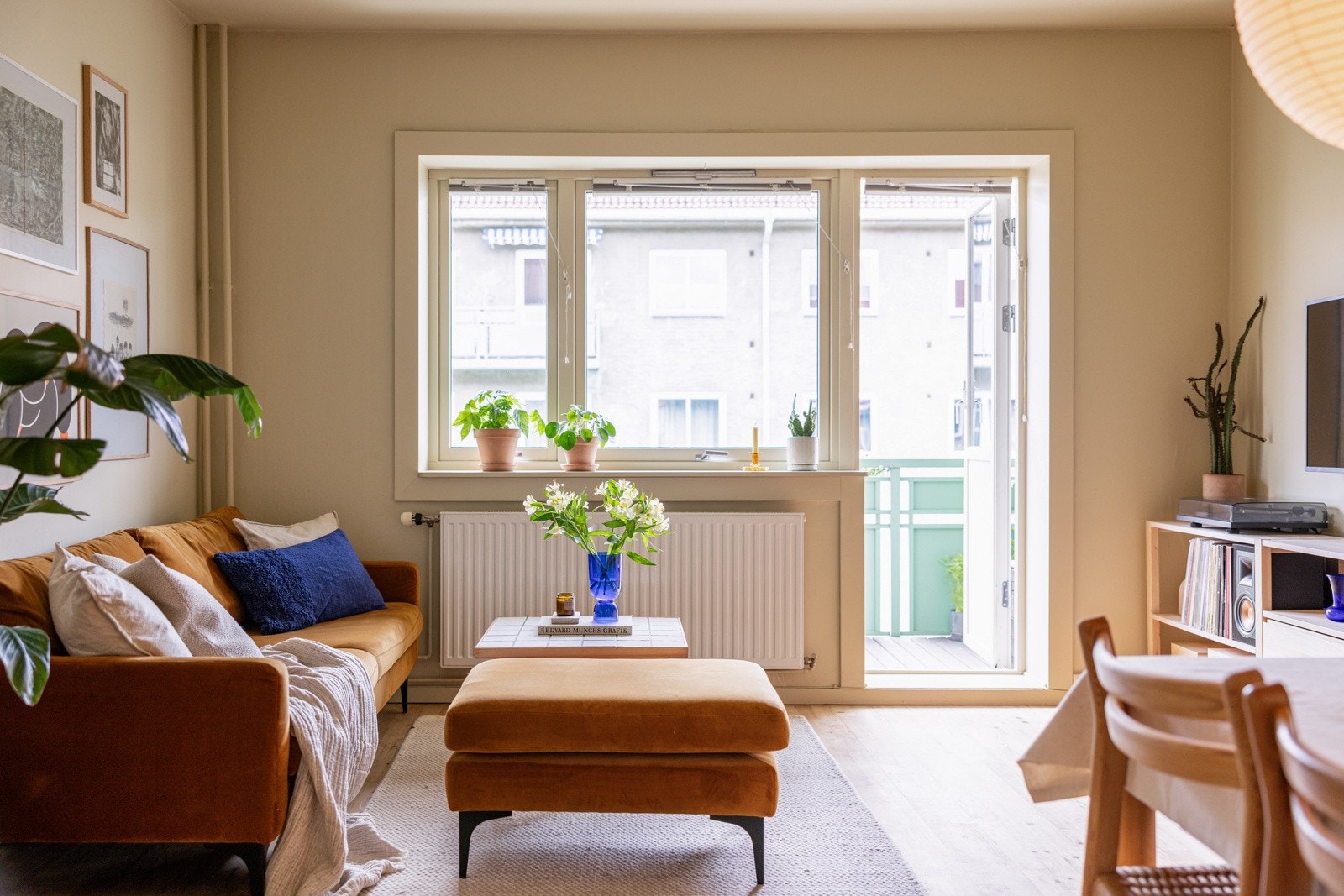 De store vindusflatene som slipper inn godt med naturlig lys og skaper en god atmosfære. Galleribilde