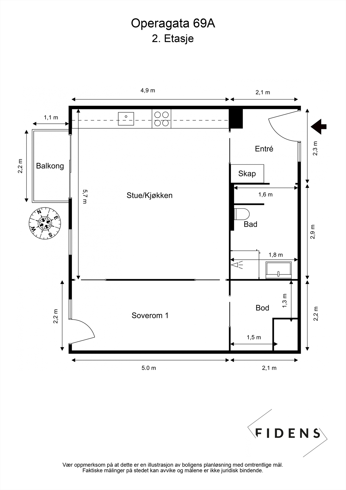 Plantegning Galleribilde