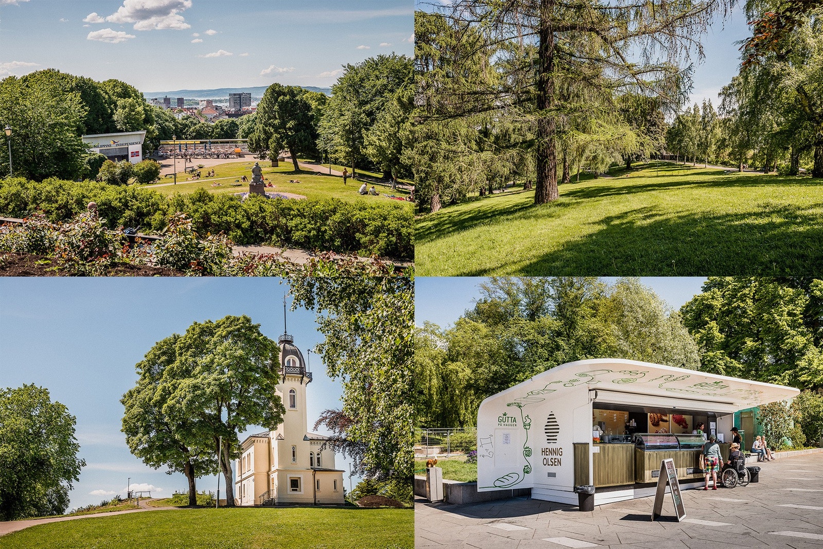 Et herlig grøntområde med uteservering, fjordutsikt og flotte solforhold. Galleribilde