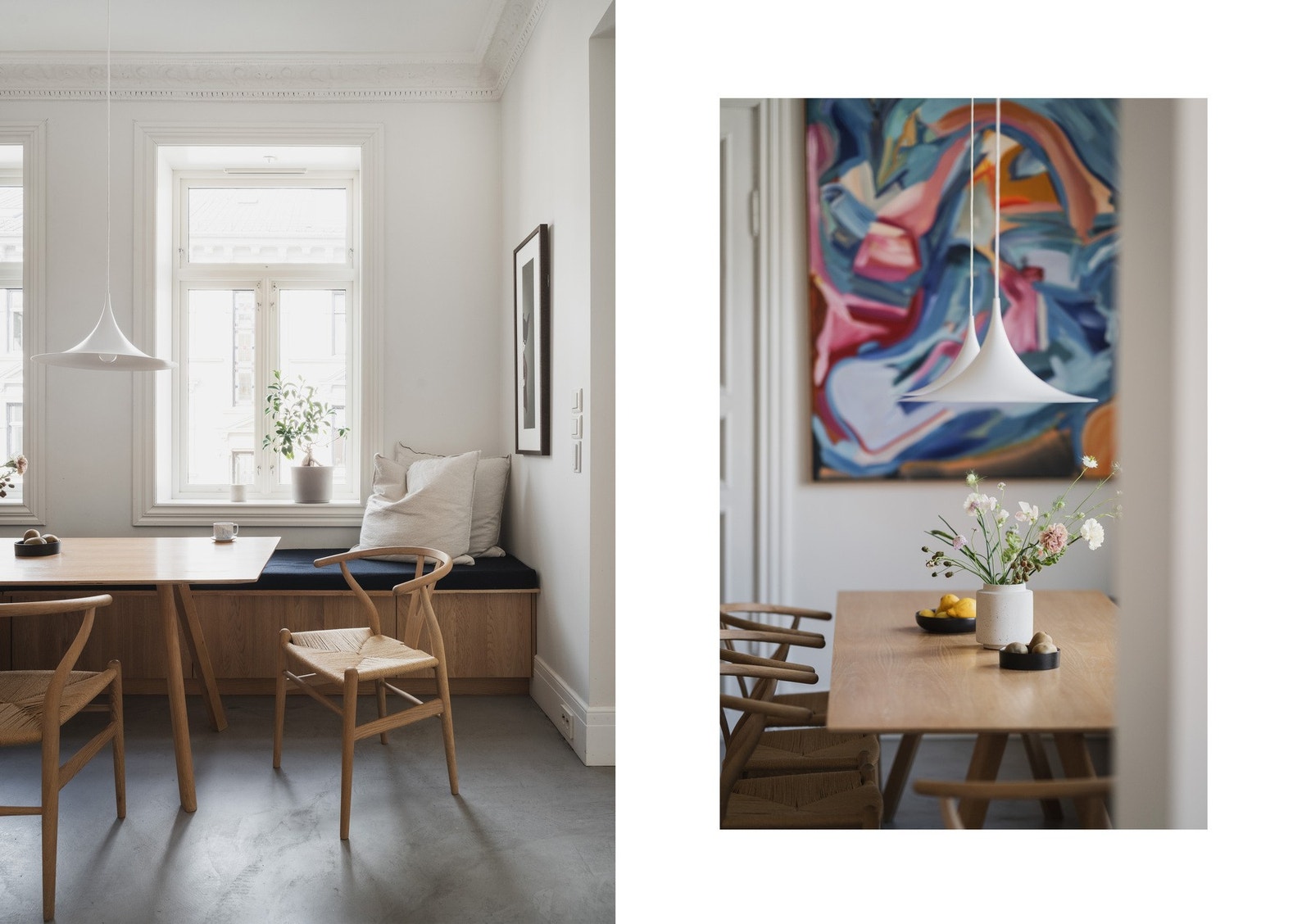 Plassbygget sittebenk laget av møbelsnekker. Galleribilde