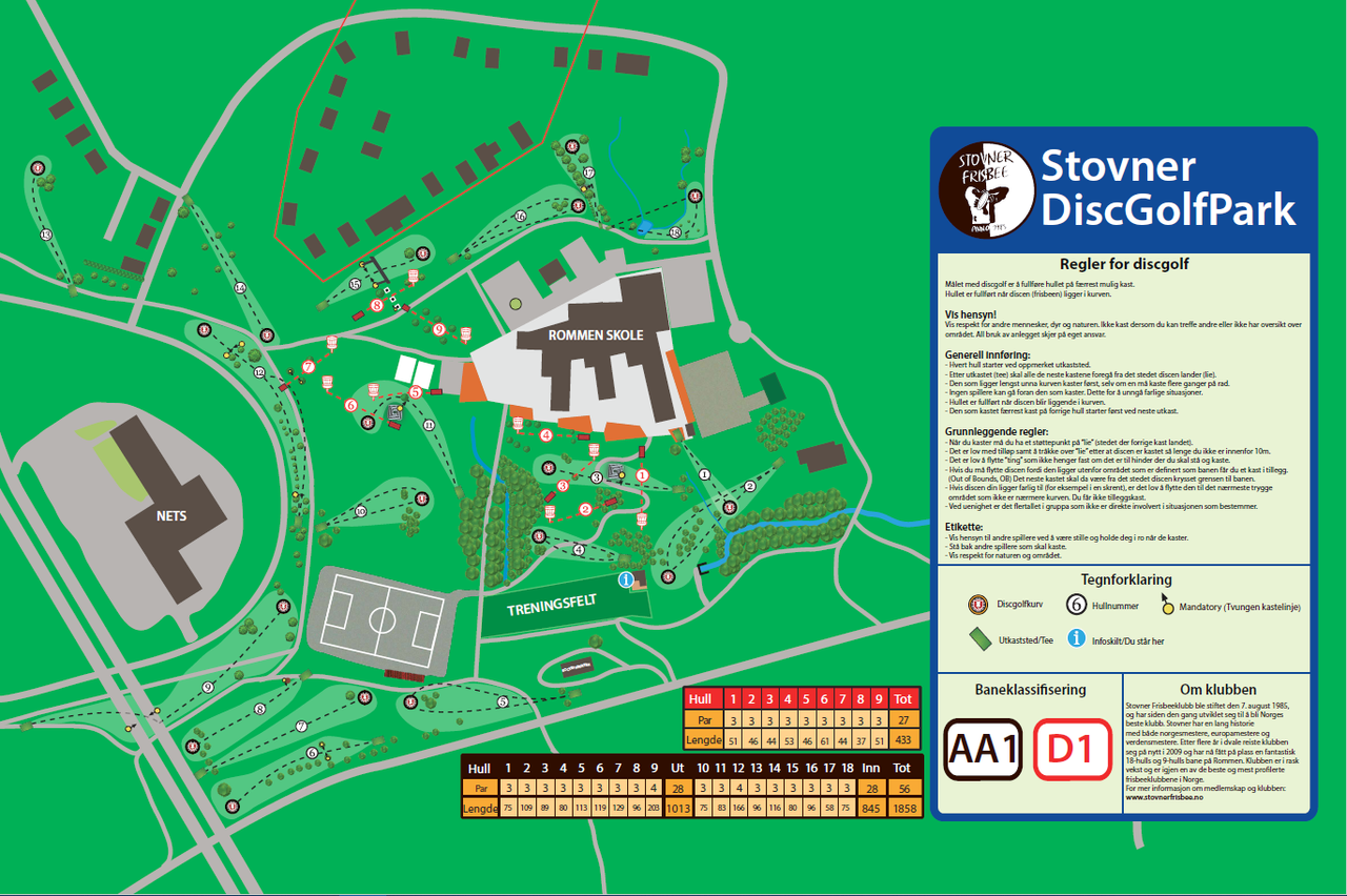 Stovner DiscGolfPark i nærområdet med hele 3 baner. Dette er blitt en svært populær aktivitet de siste årene. Galleribilde