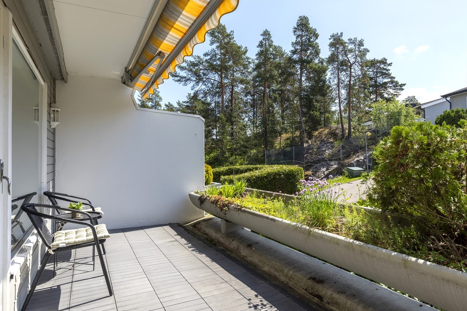 Solrik, sydvendt terrasse på ca. 12 m². Galleribilde
