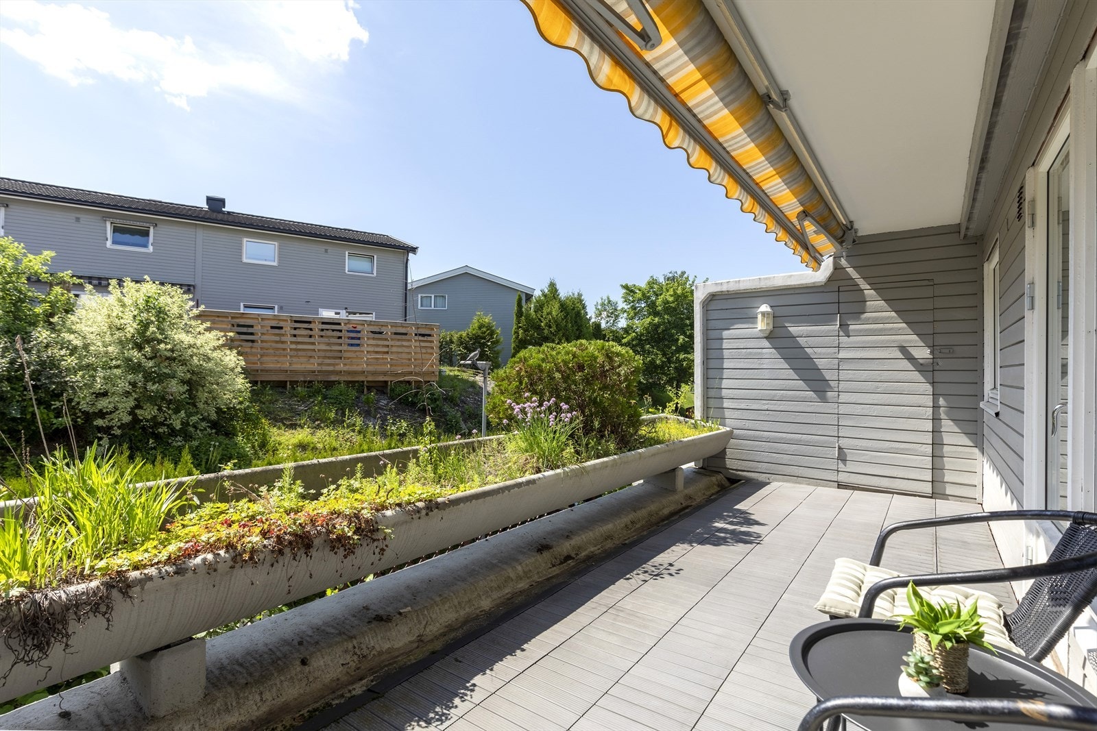 Solrik, sydvendt terrasse på ca. 12 m². Galleribilde