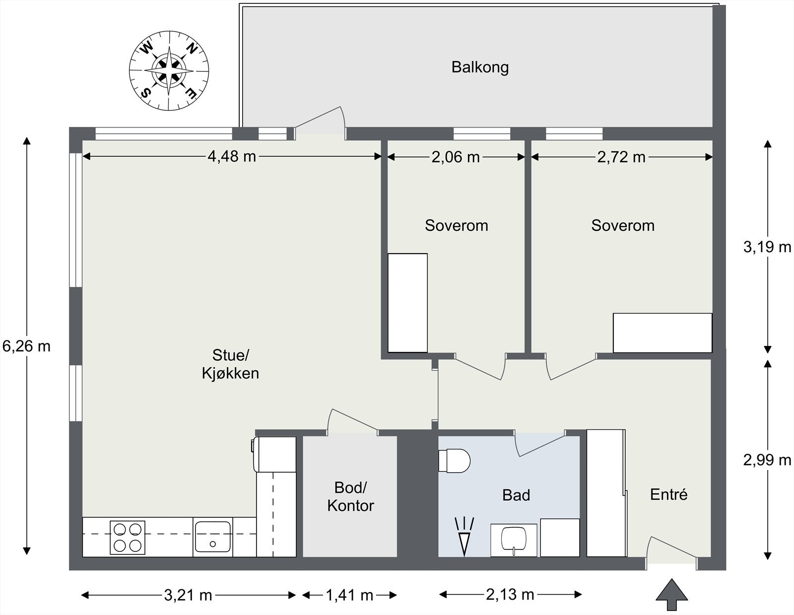 Plantegning Galleribilde