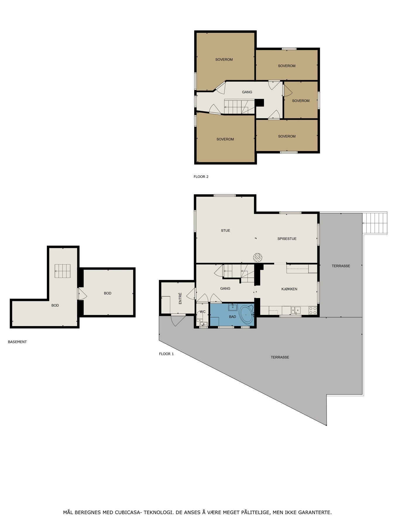 alle 3 etasjene. Galleribilde