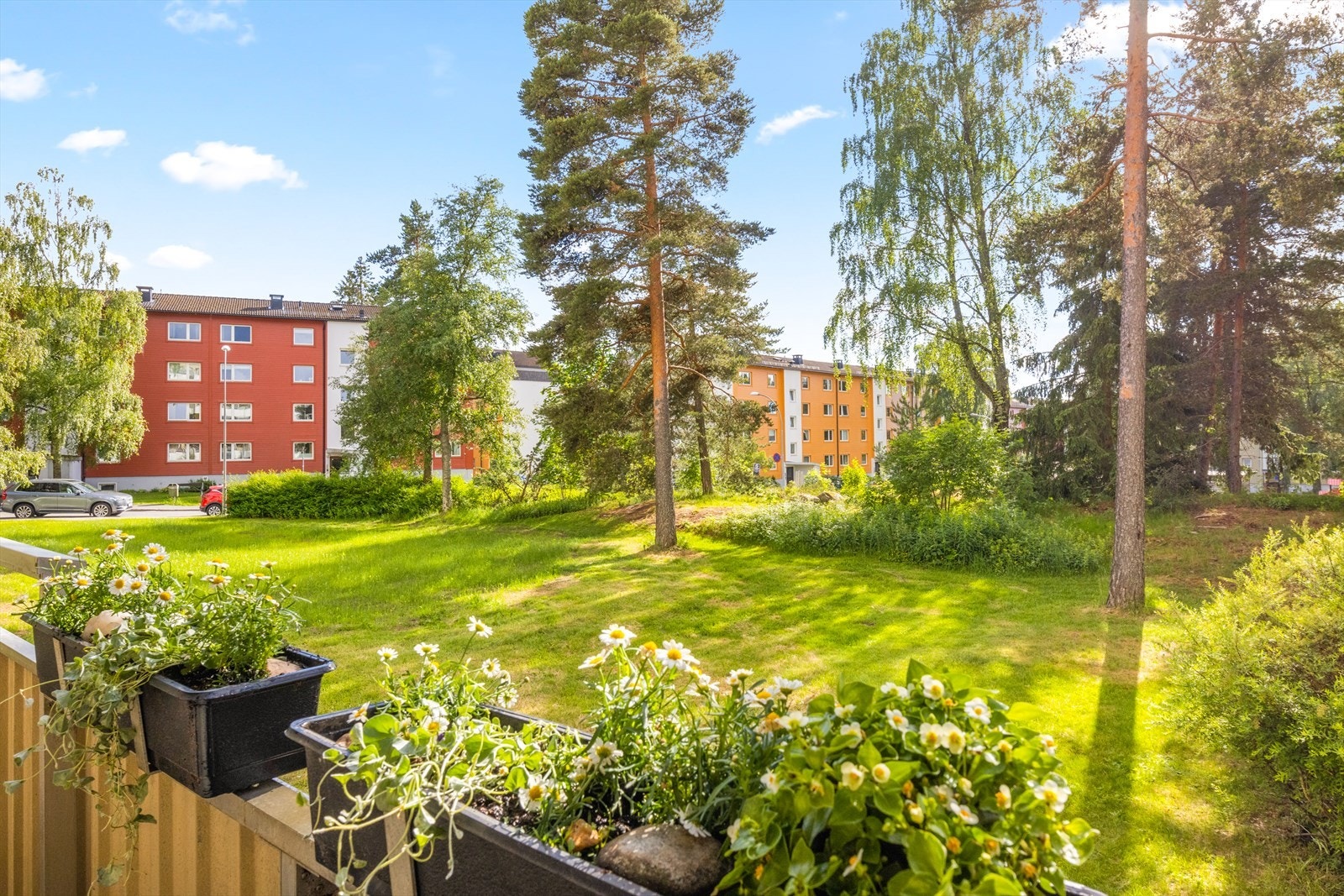 Utsikt fra balkong. Galleribilde