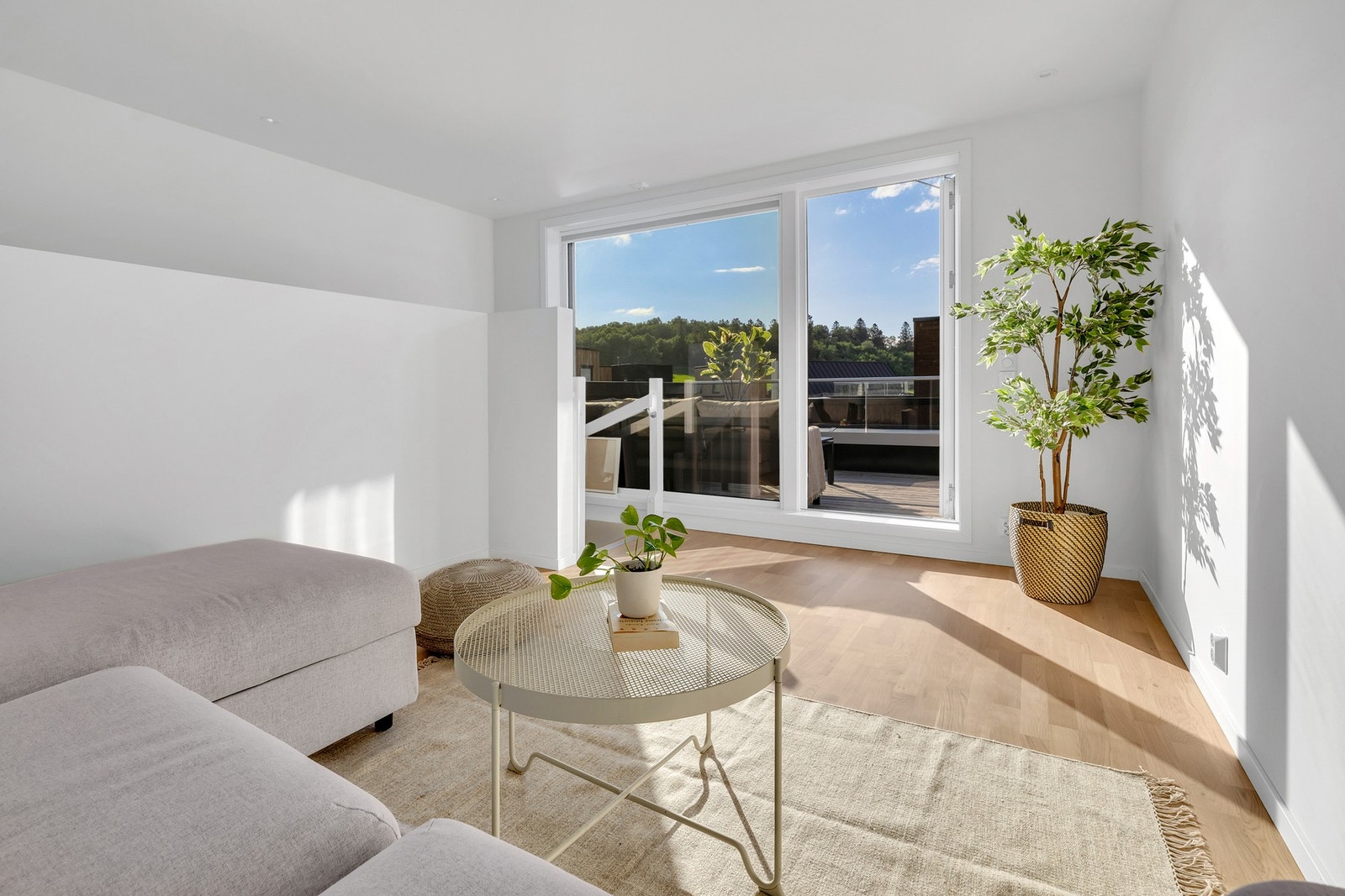 Svært praktisk med en ekstra stue - men med enkle grep kan rommet også benyttes som et fjerde soverom. Galleribilde