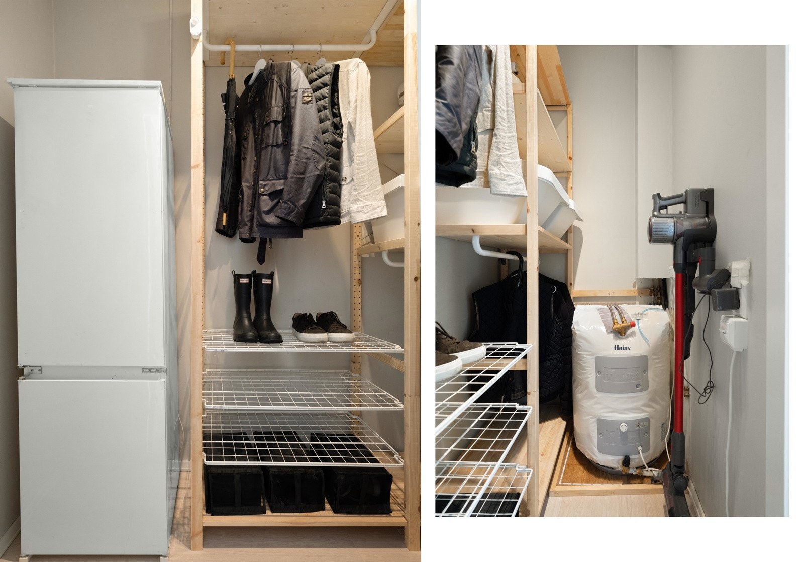 For den er herlig praktisk, med plass til kjøke-/fryseskap og lagringsplass til det du måtte trenge i hverdagen. Varmtvannsberederen var helt ny i 2022. Galleribilde