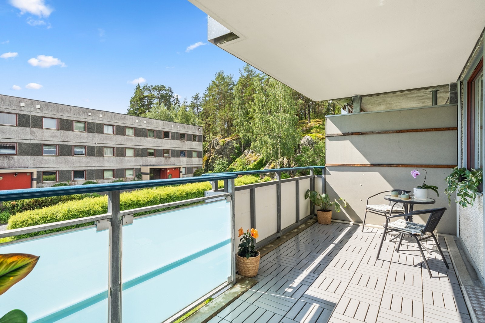 Overbygd balkong på hele 13 m². Galleribilde