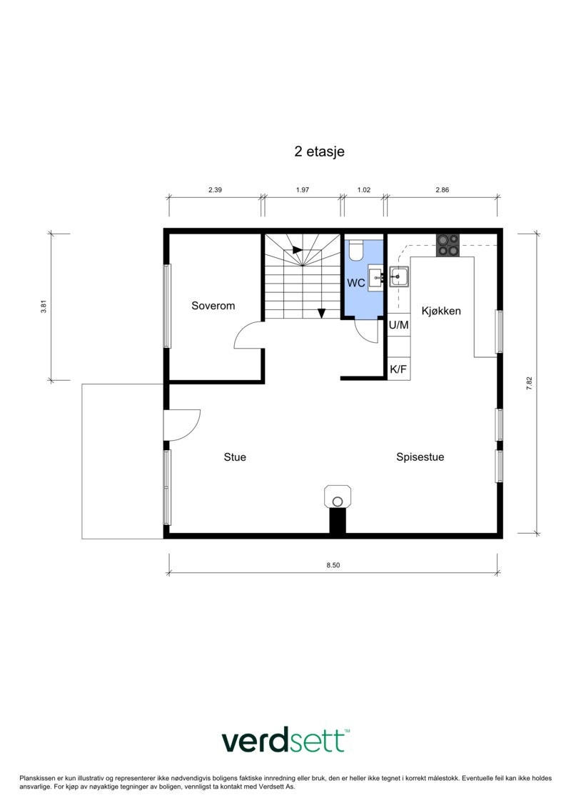 - Plantegning 1.etg - Galleribilde